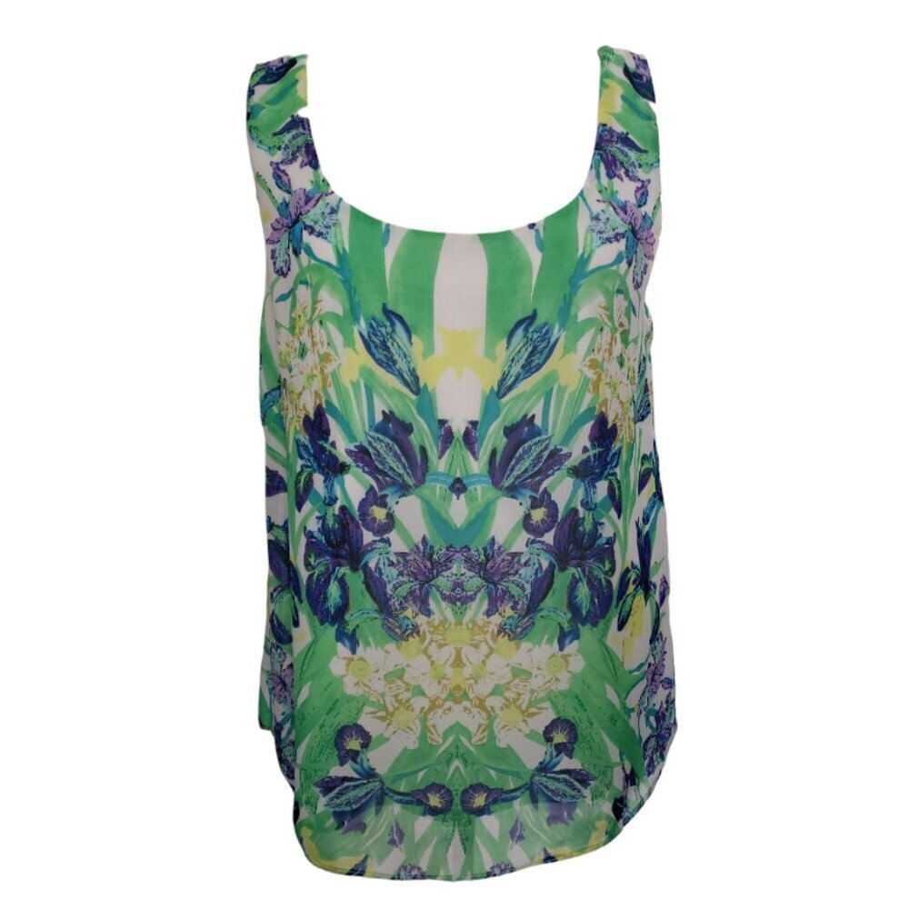 Betsey Johnson Women's Sleeveless Printed Blouse 12